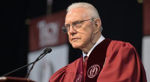 McCollough encourages graduates to always seek to exceed expectations